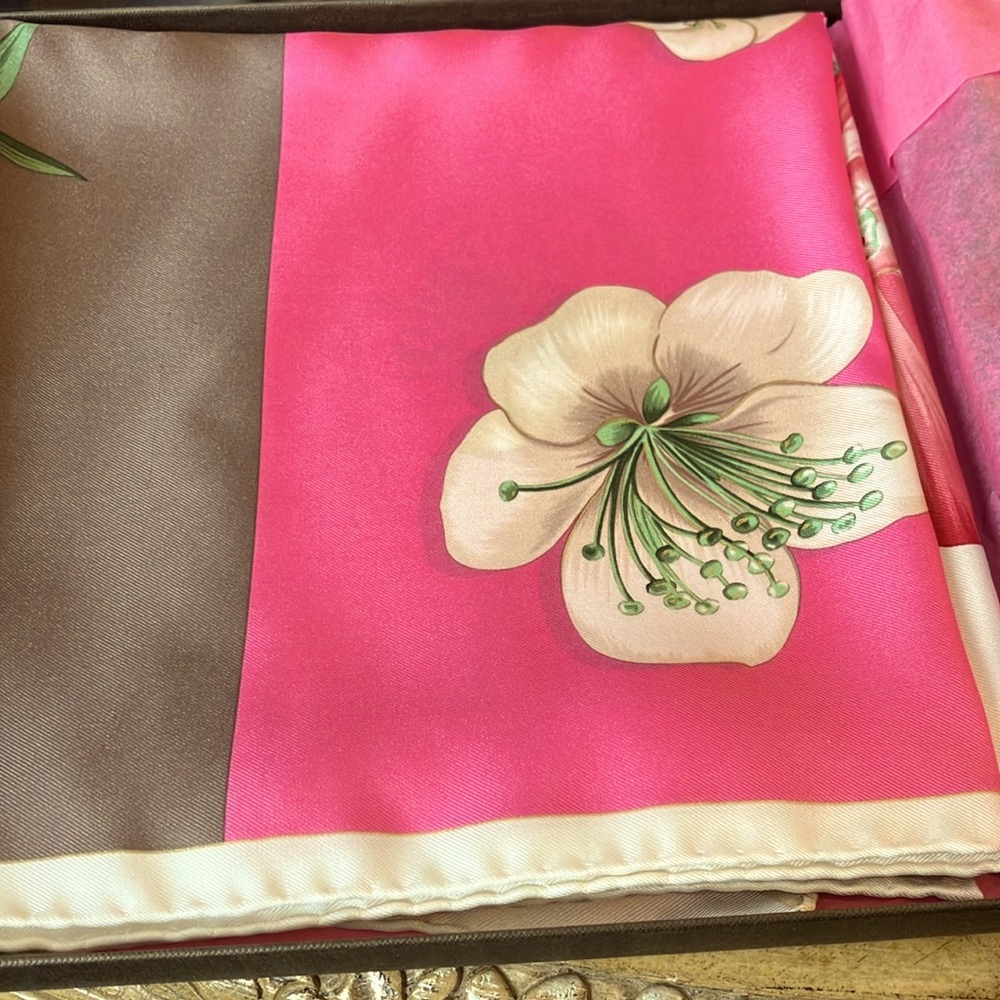 New! Ladies Patek Philippe silk scarf. Brand new in box! Never worn.